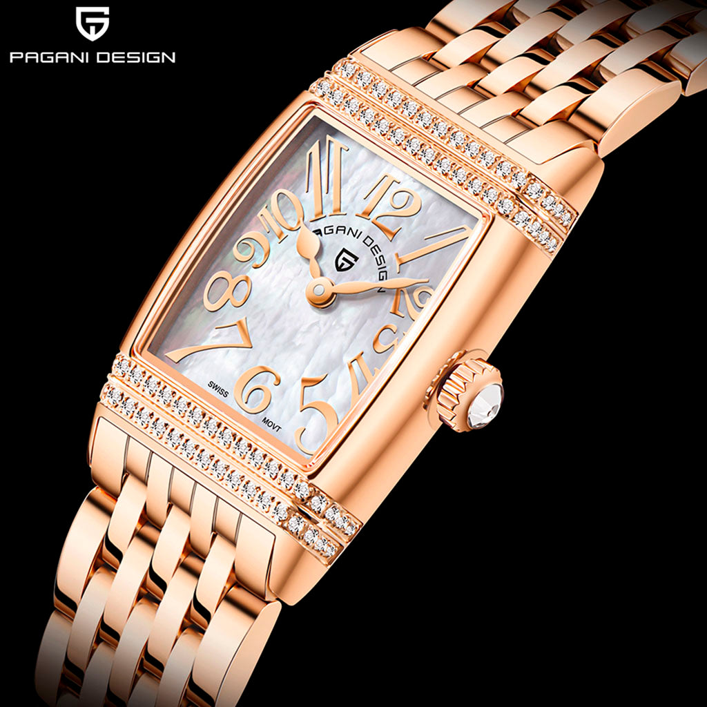 Women's Watch Pagani Design Sunflower Gold White - Presentation