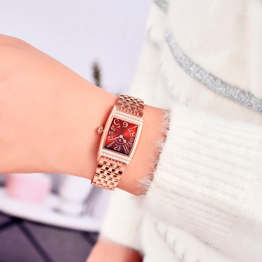 Women's Watch Pagani Design Sunflower Gold Red - Dial