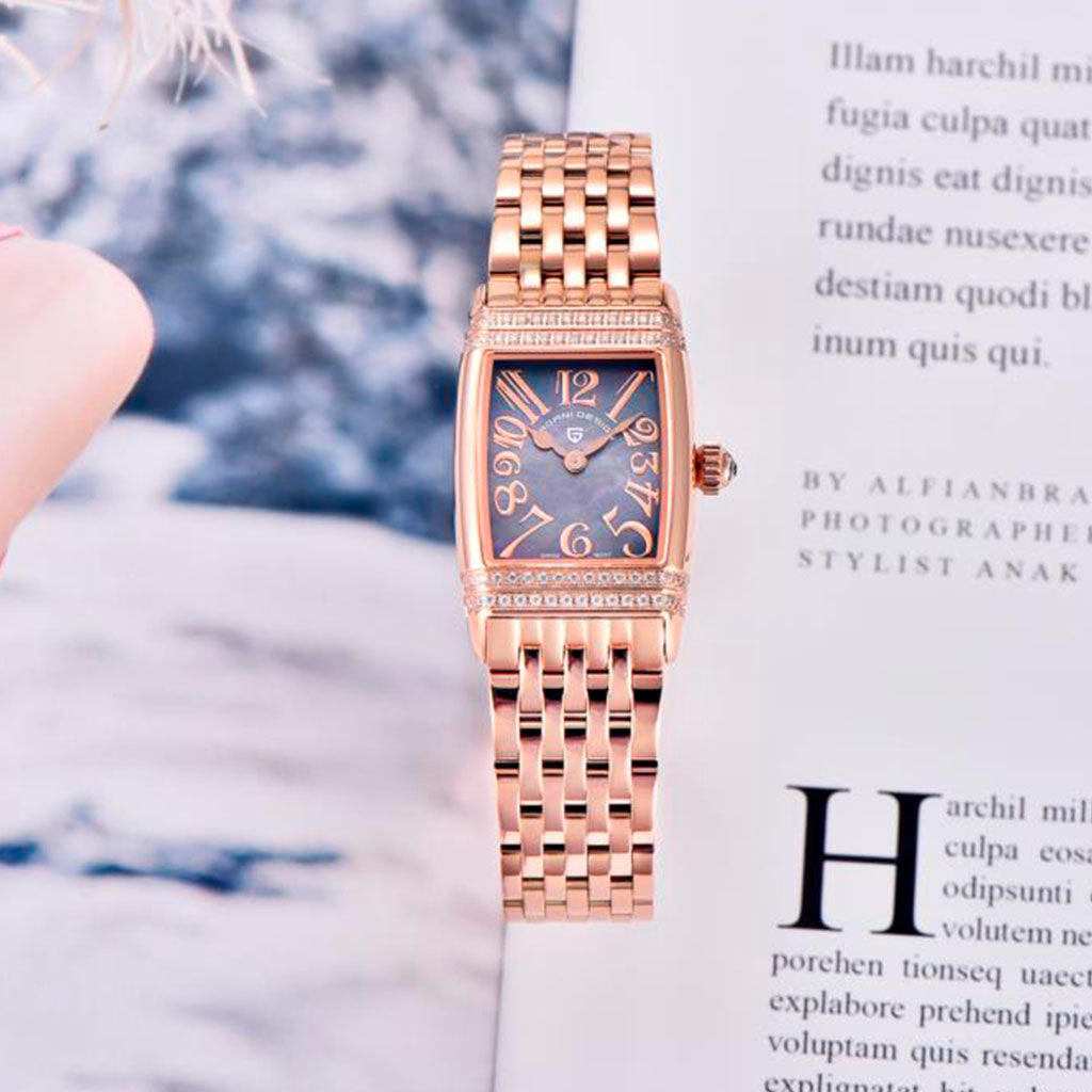 Women's Watch Pagani Design Sunflower Gold Nebula - Presentation