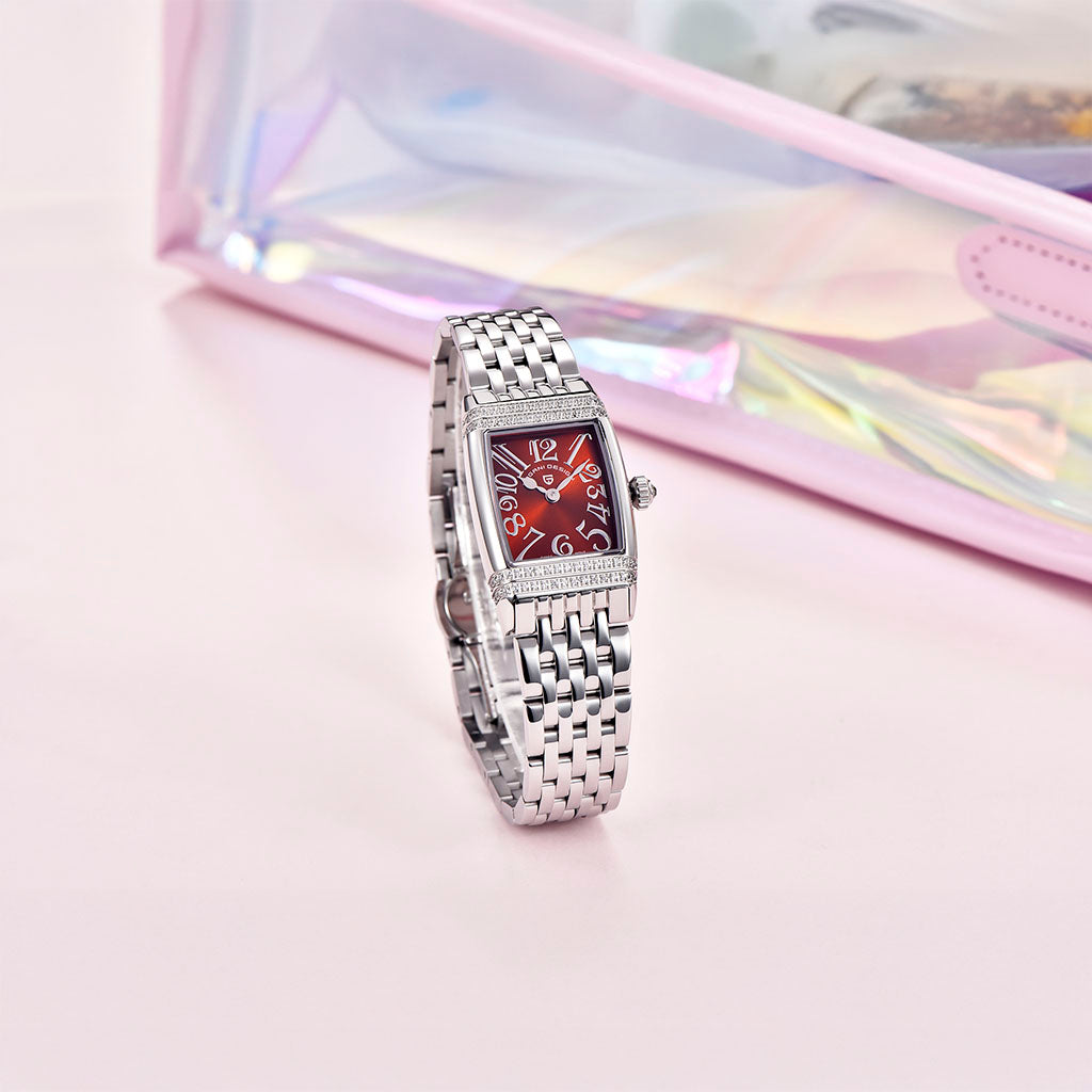 Women's Watch Pagani Design Sunflower Silver Red - Technical detail