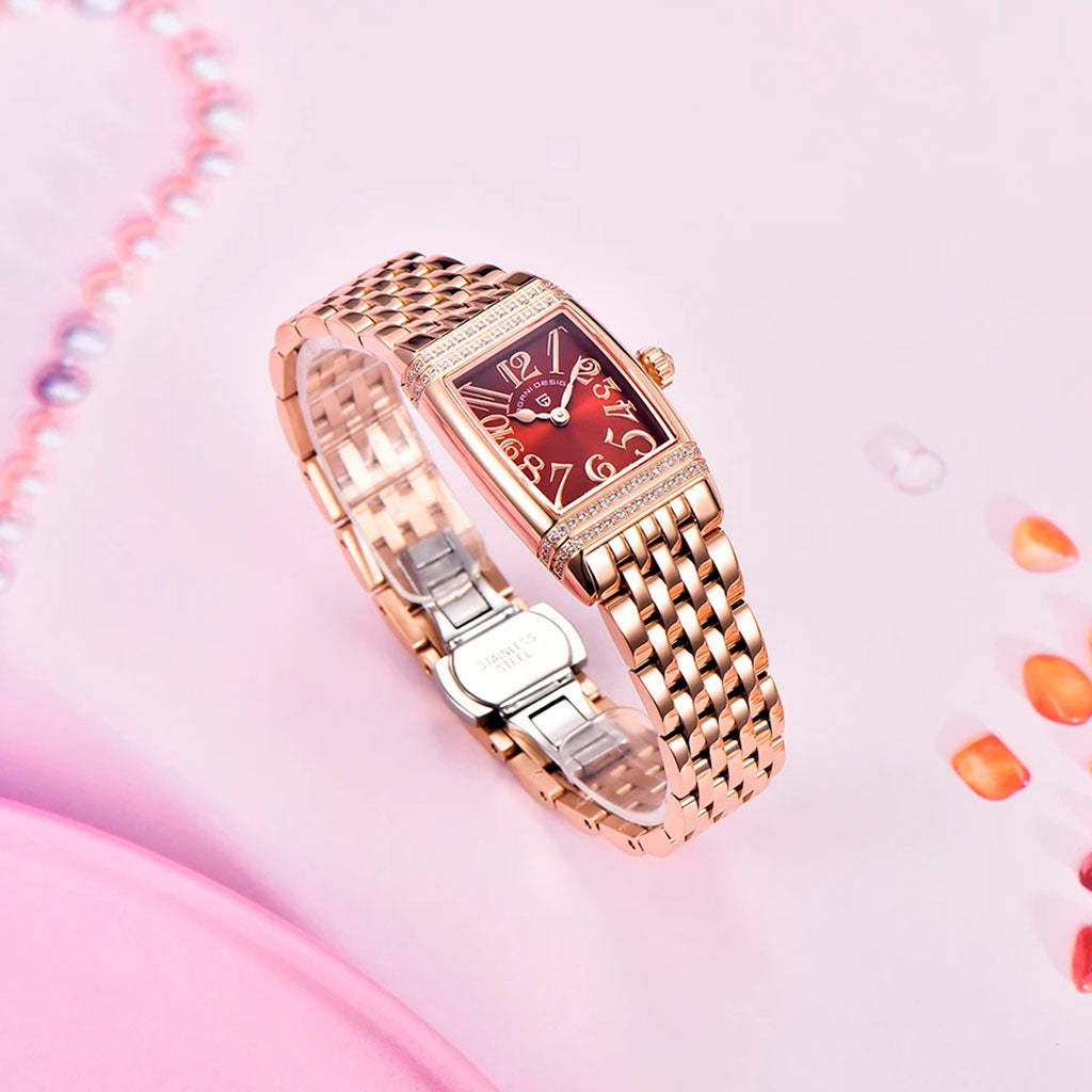 Women's Watch Pagani Design Sunflower Gold Red - Technical detail