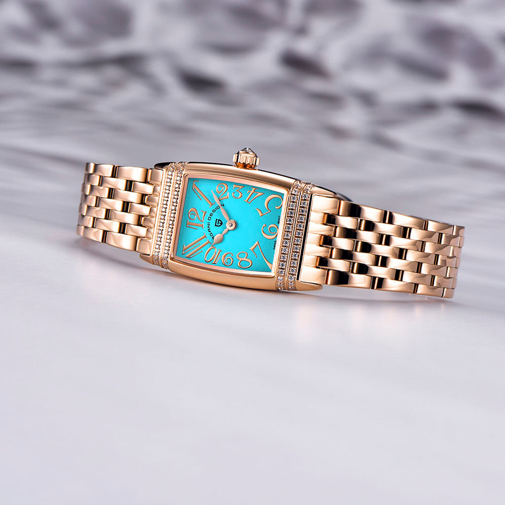 Women's Watch Pagani Design Sunflower Gold Blue - Technical detail