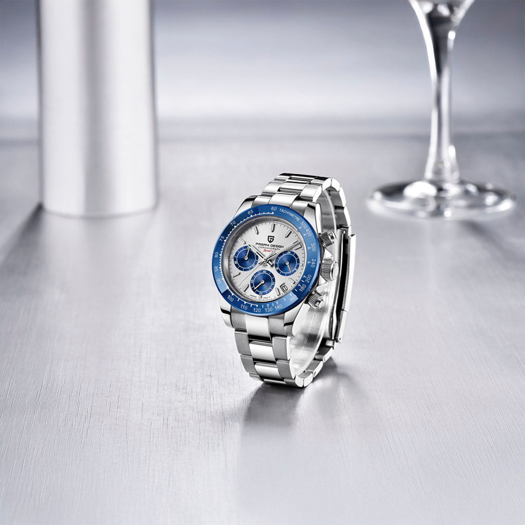 Pagani Design Veraci Silver Blue - Dial