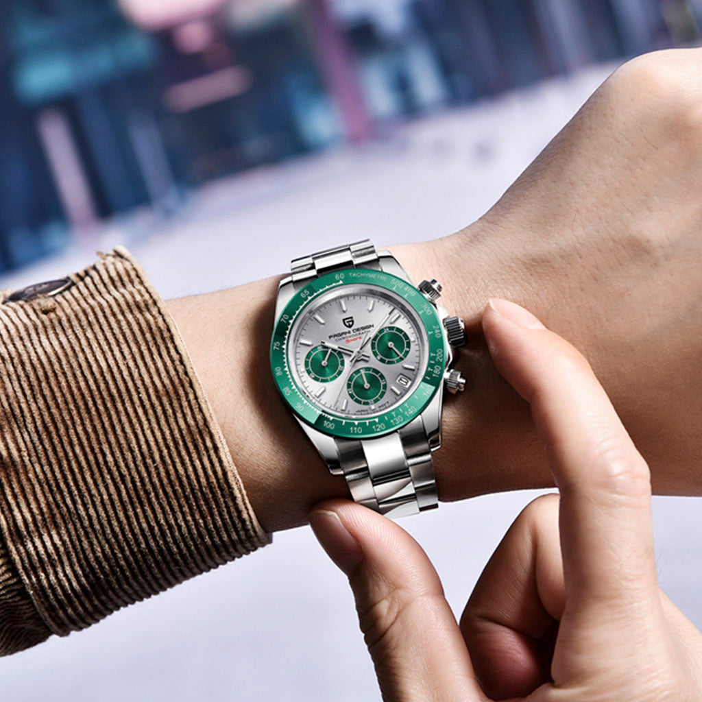 Pagani Design Veraci Silver Green - Dial