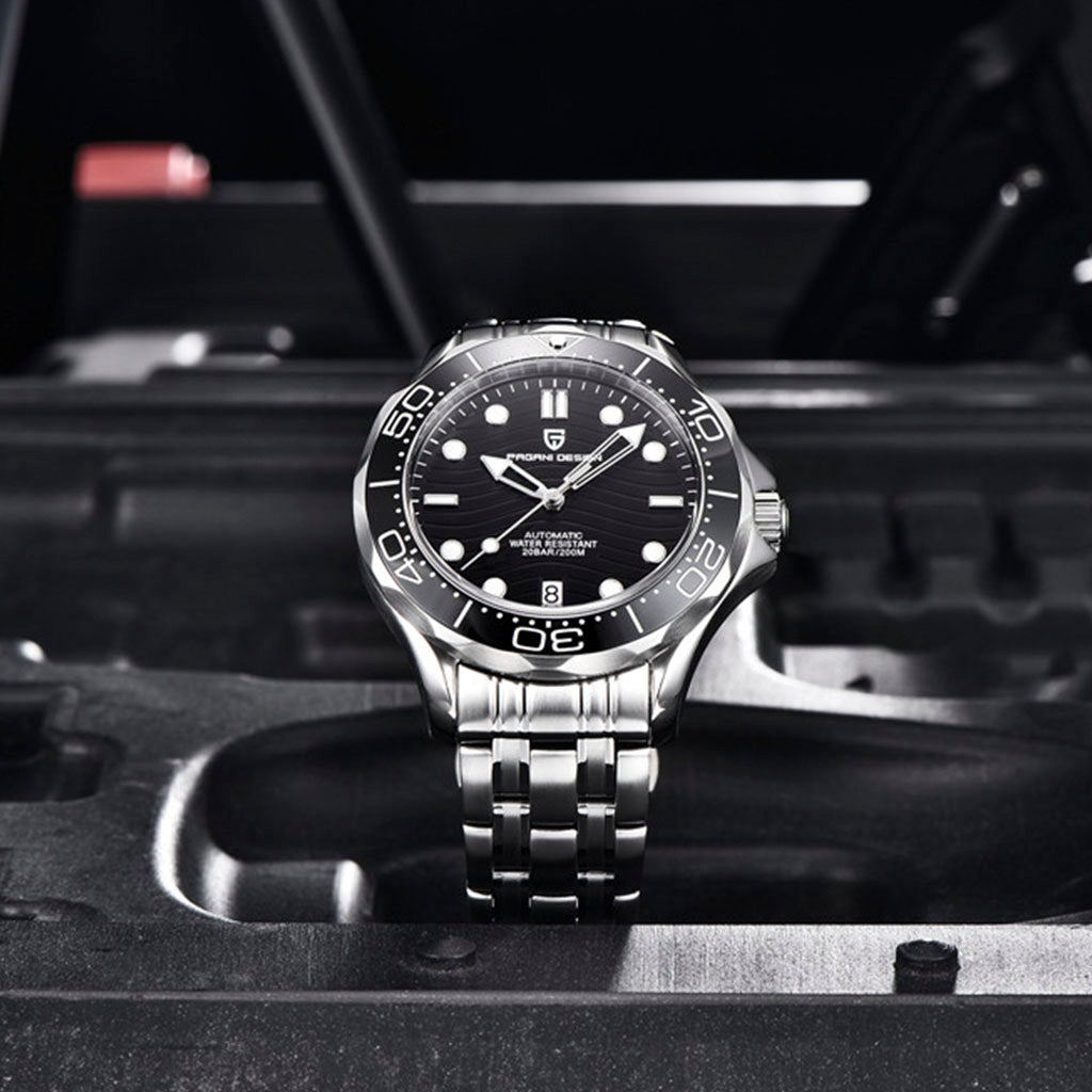 Pagani Design Veracius Black Stainless Steel Bracelet - On the wrist