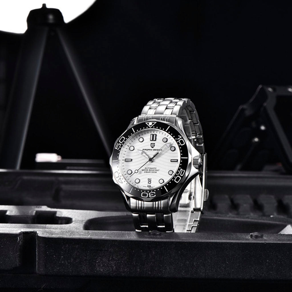 Pagani Design Veracius White Stainless Steel Bracelet - On the wrist