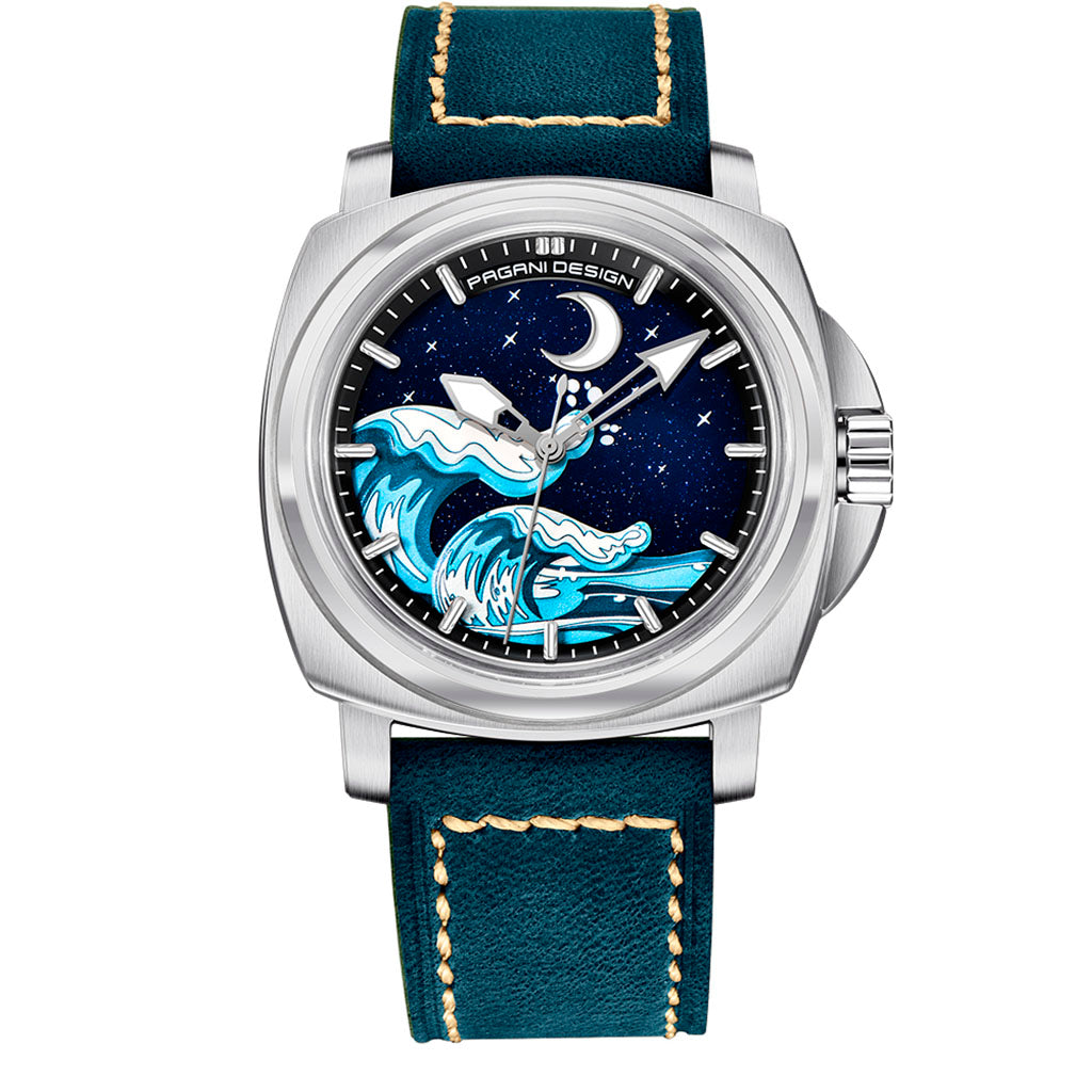 Pagani Design Wave Silver Blue - Finishing