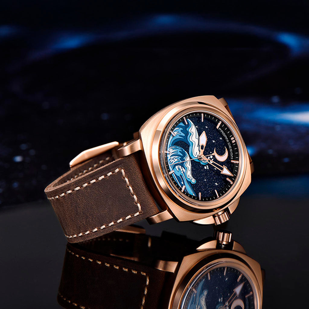 Pagani Design Wave Gold Brown - Case and bracelet