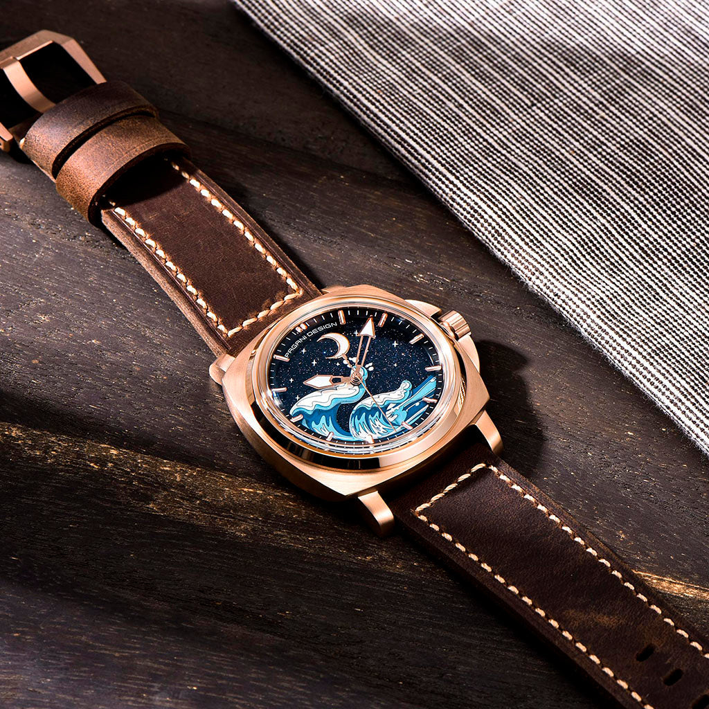 Pagani Design Wave Gold Brown - Dial