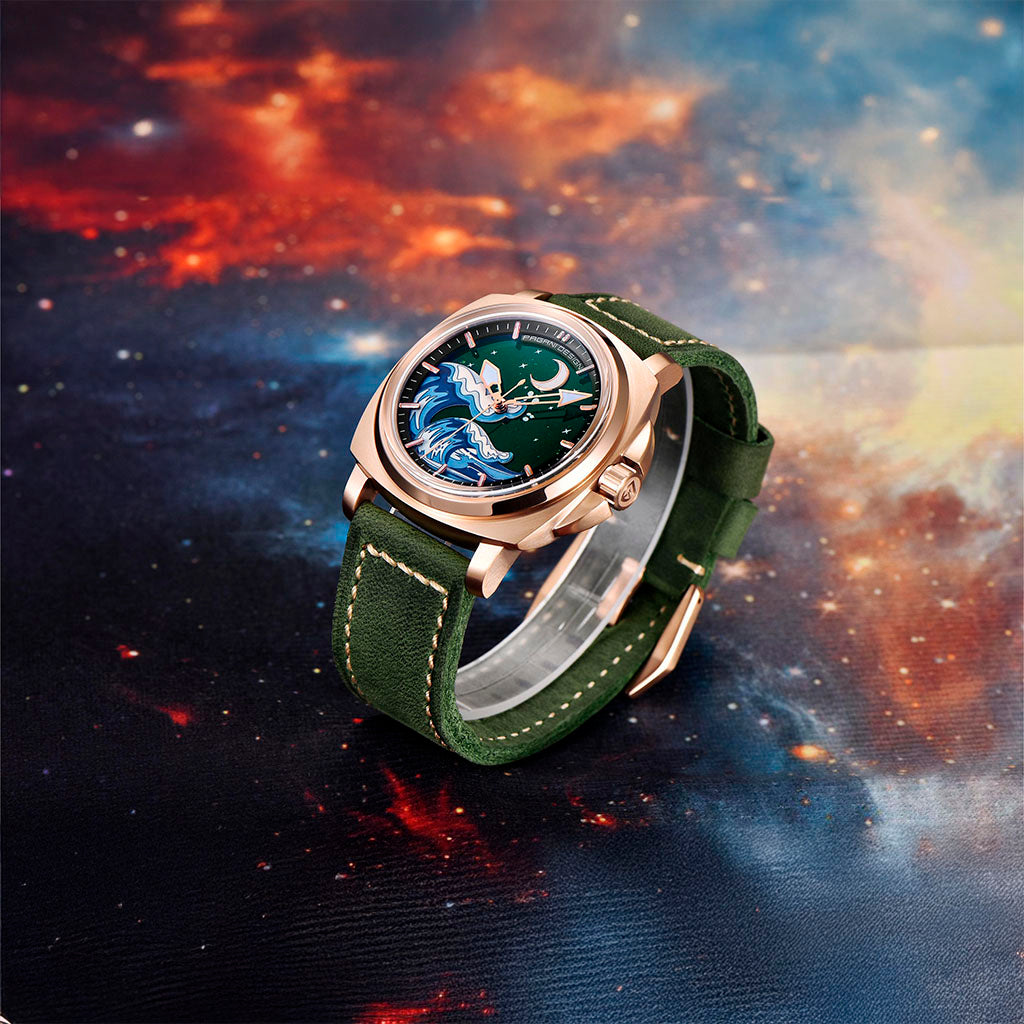 Pagani Design Wave Gold Green - Case and bracelet
