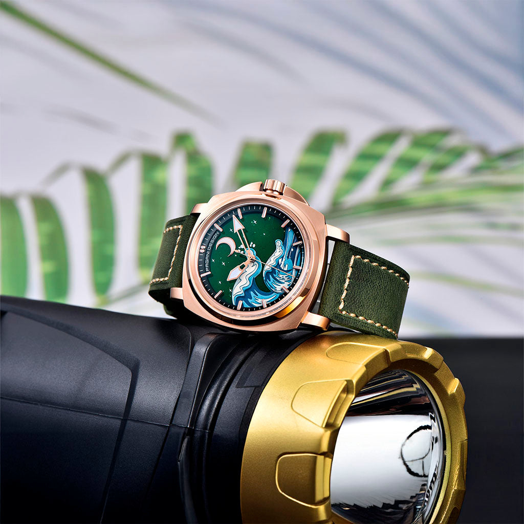 Pagani Design Wave Gold Green - Dial
