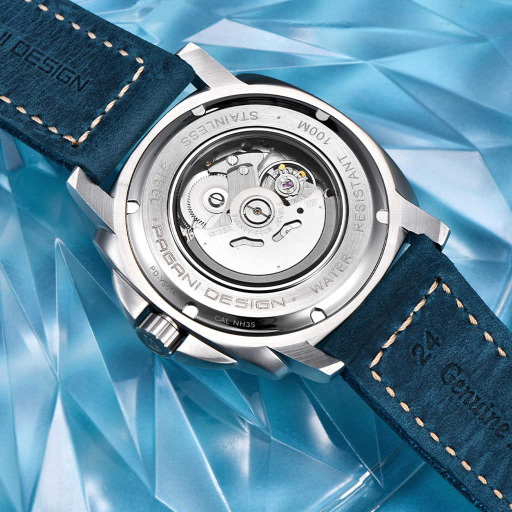 Pagani Design Wave Silver Blue - Case and bracelet