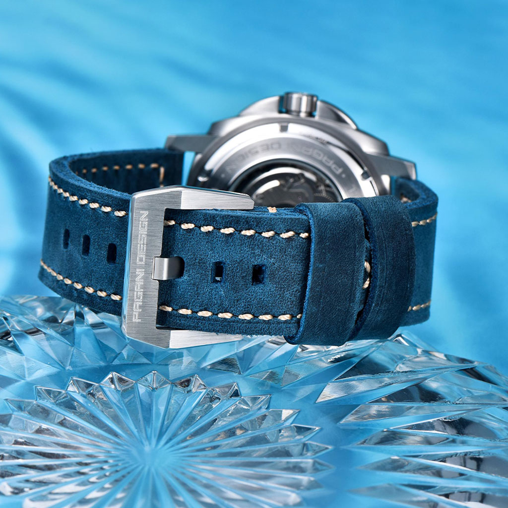 Pagani Design Wave Silver Blue - Dial