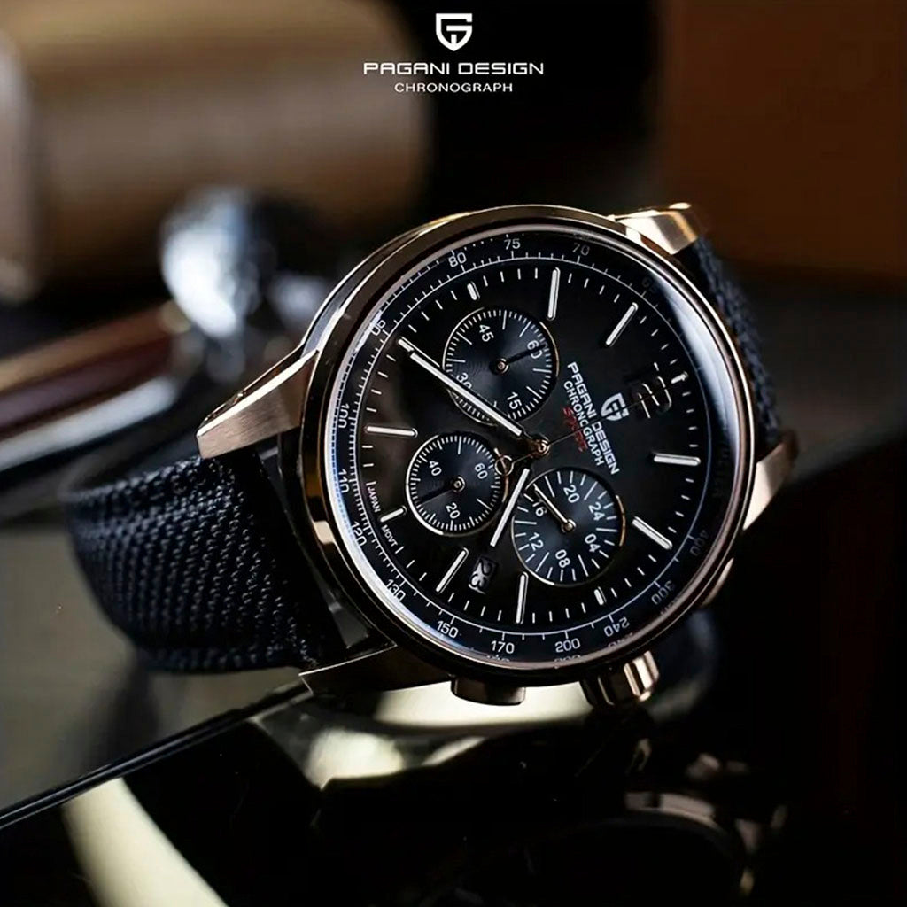 Pagani Design Zermatt Black Gold Sport Edition - On the wrist