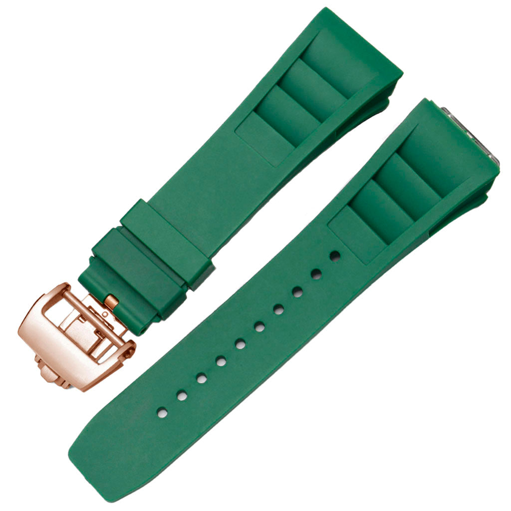 Green Rubber Strap Compatible with Pagani Design Birmingham - Dial