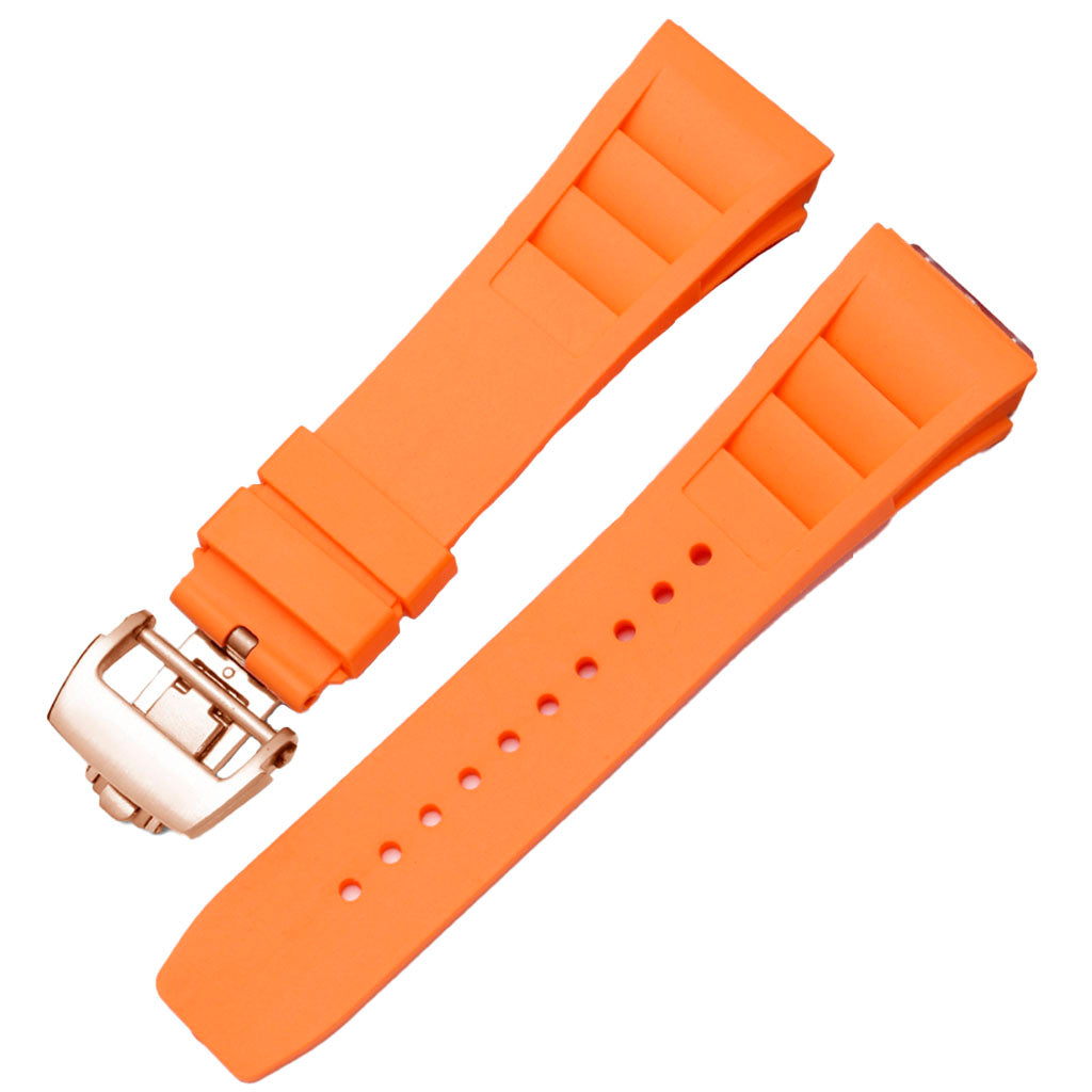 Orange Rubber Strap Compatible with Pagani Design Birmingham - Dial