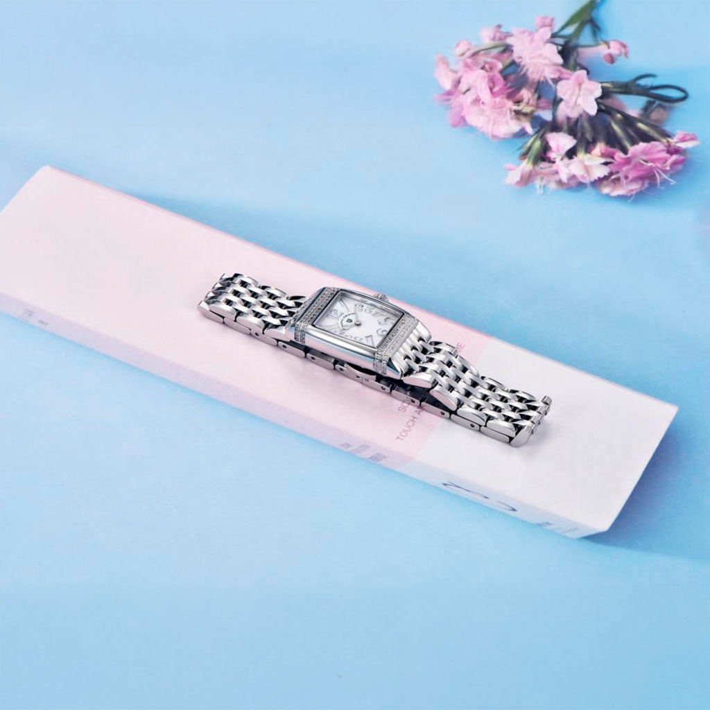 Women's Watch Pagani Design Sunflower Silver White - Case and bracelet