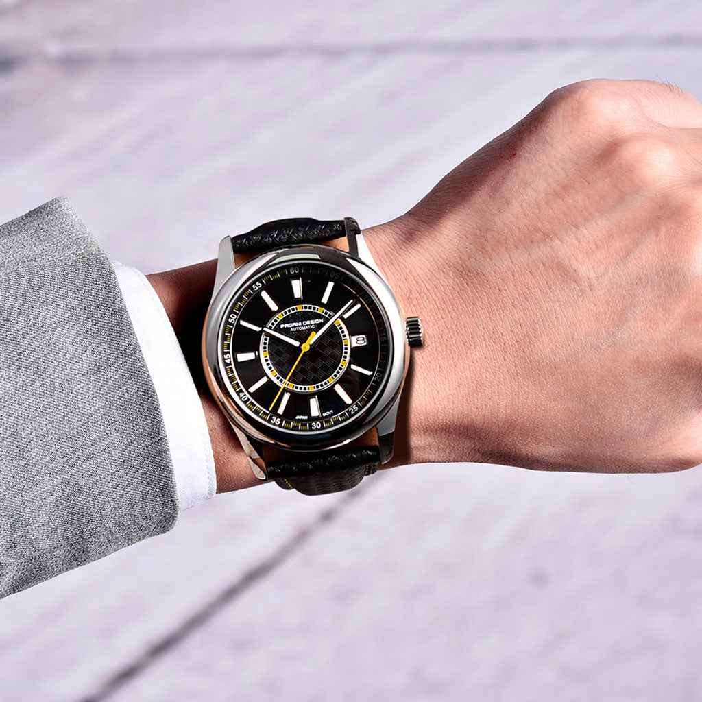 Pagani Design Rennes Yellow - On the wrist