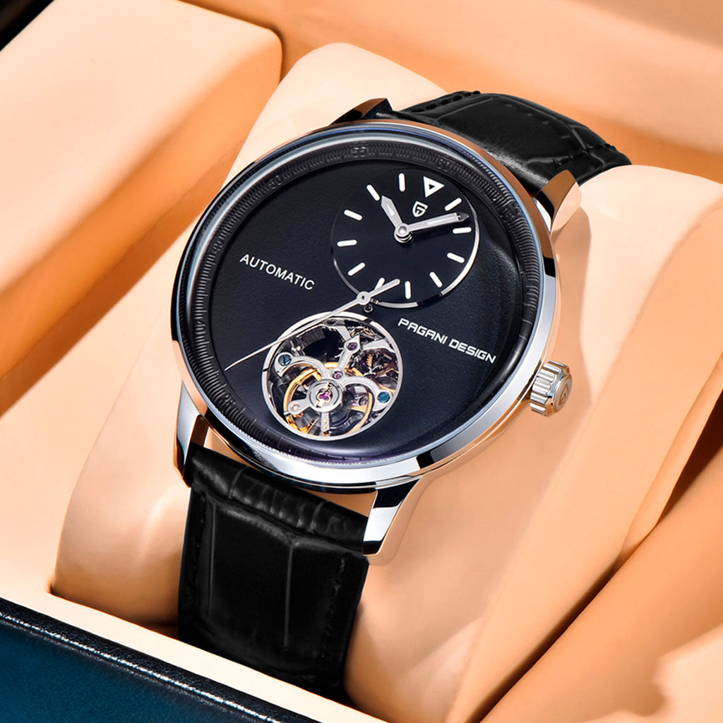 Pagani Design Tourbillon Silver Black - Dial