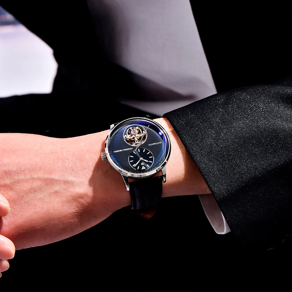 Pagani Design Tourbillon Silver Black - Case and bracelet