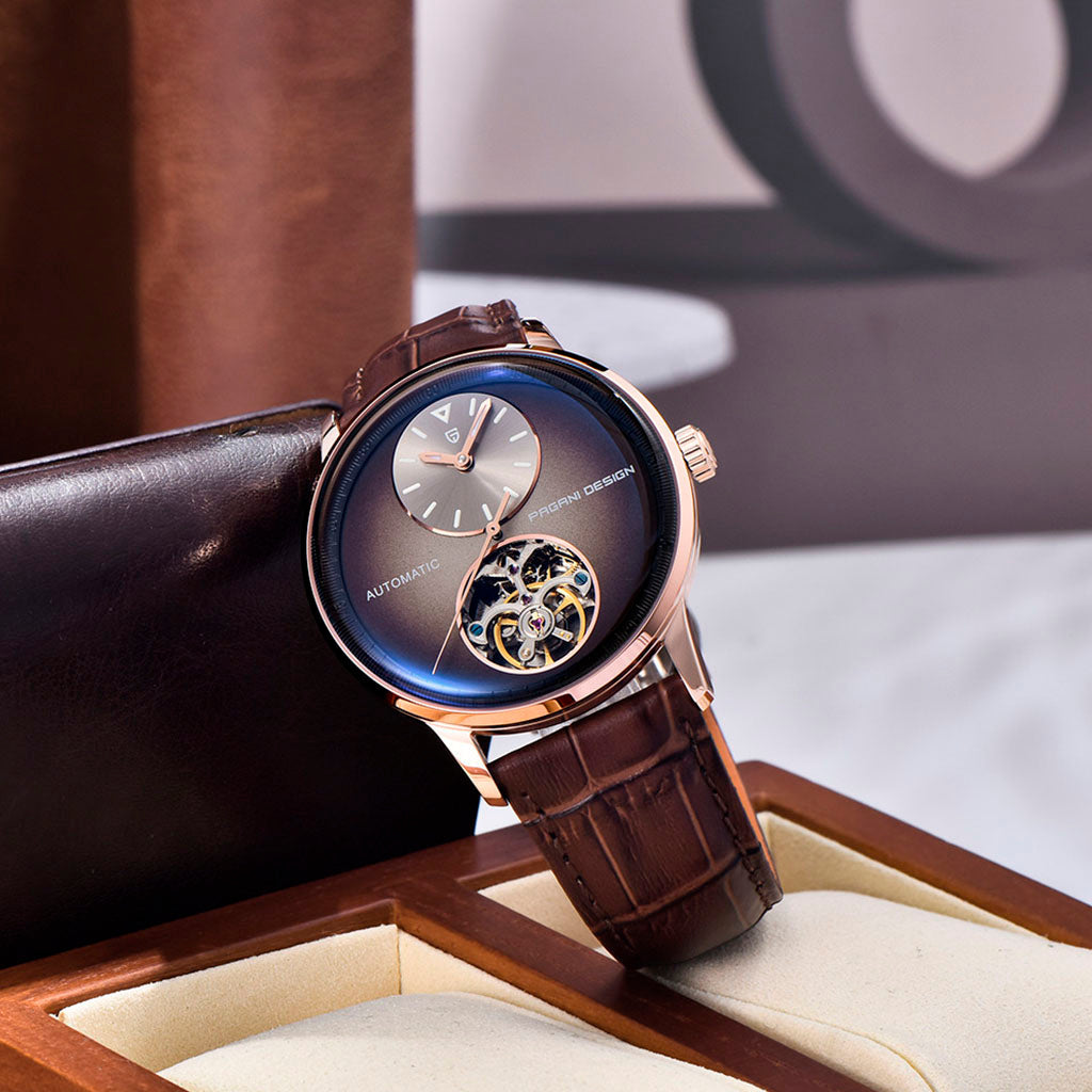 Pagani Design Tourbillon Gold Brown - Case and bracelet
