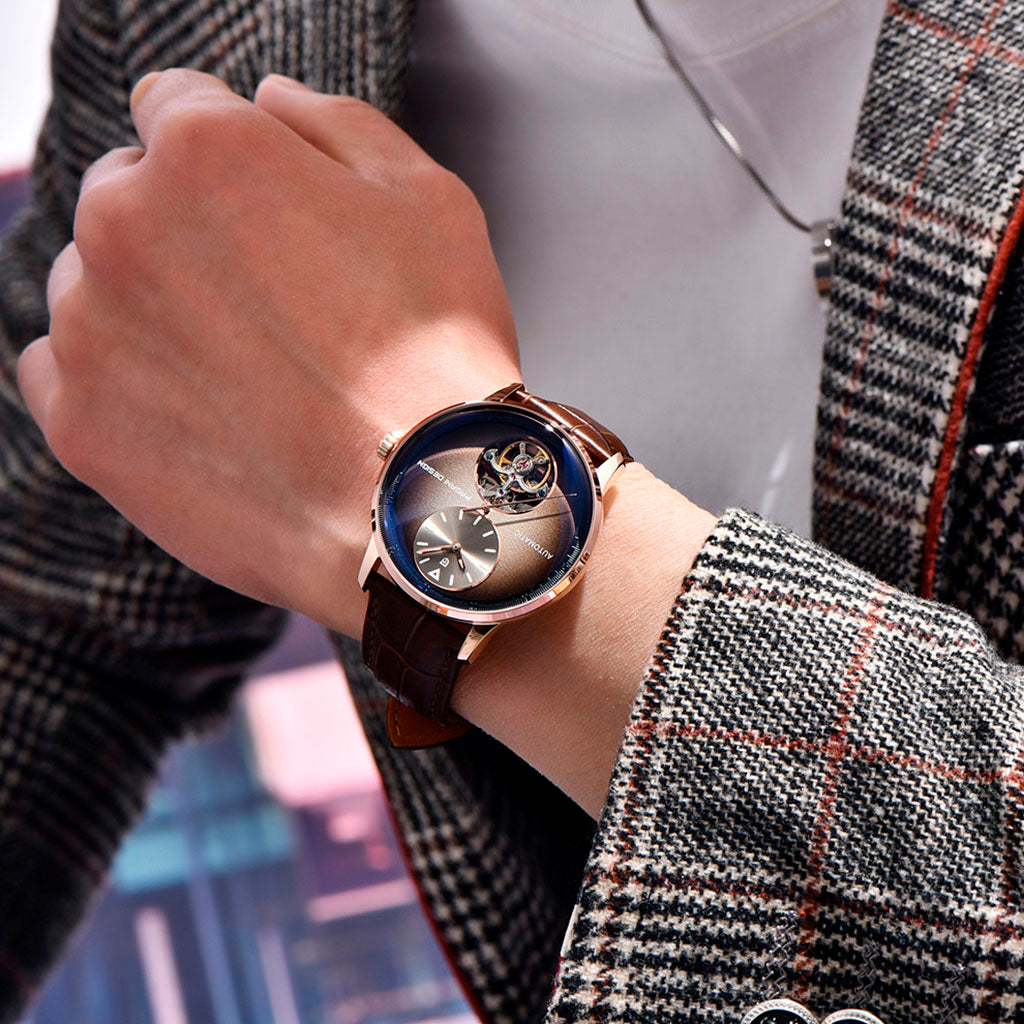 Pagani Design Tourbillon Gold Brown - Dial