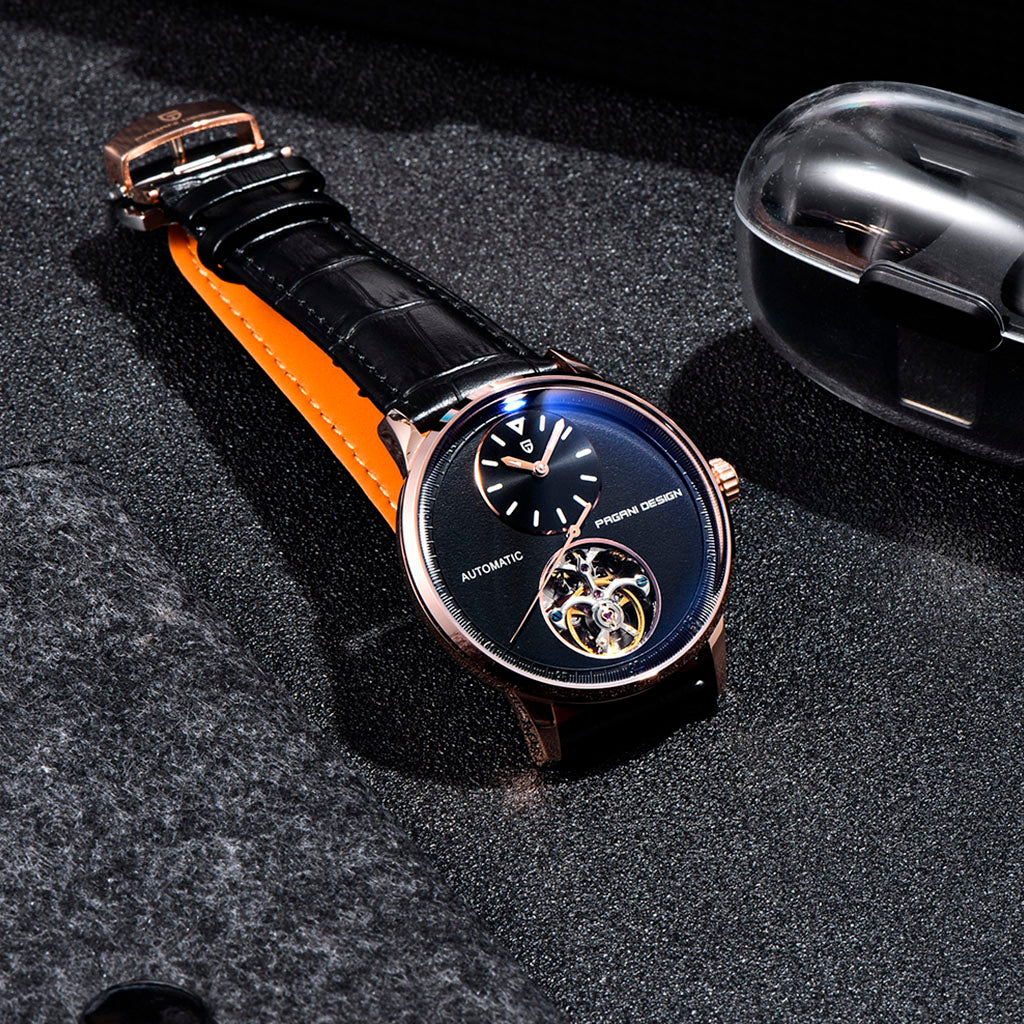 Pagani Design Tourbillon Gold Black - On the wrist